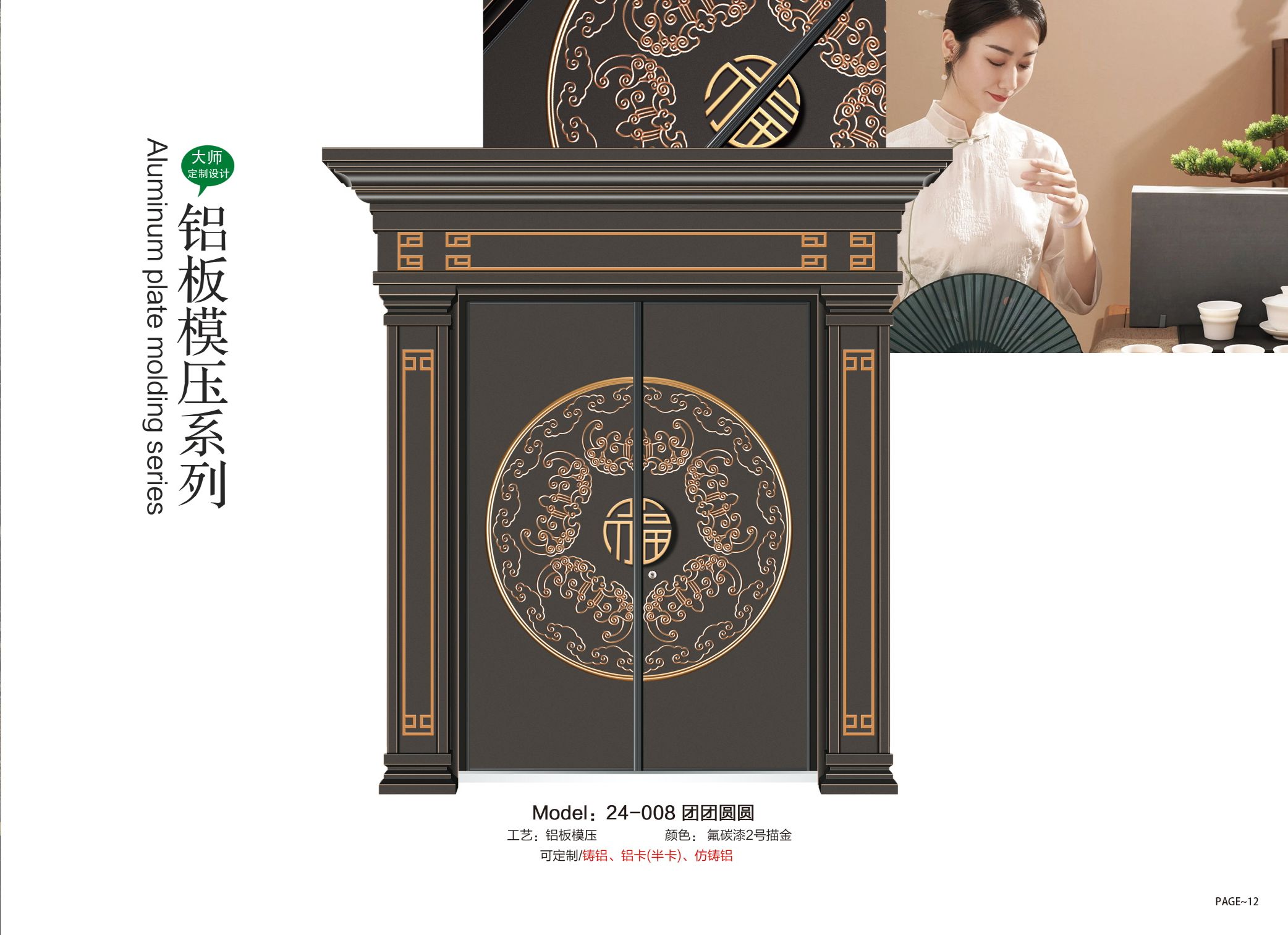 福加利非標門24-008鋁板模壓